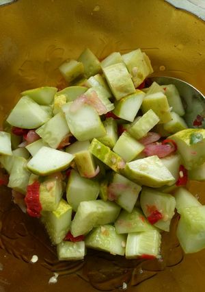 Foto resep Acar mentimun mantah