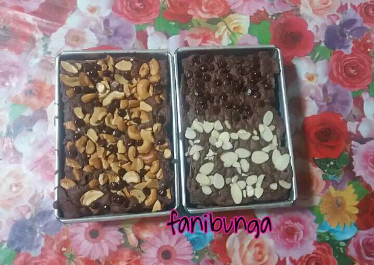 Brownies panggang putih telur