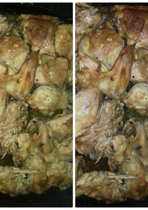 Foto principal de Pollo al horno con mostaza, ajo y limón 😋😋🍗