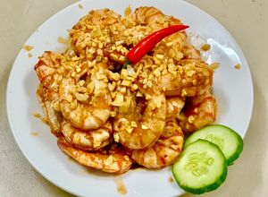 Hình của món Tôm Sú Sốt Me.