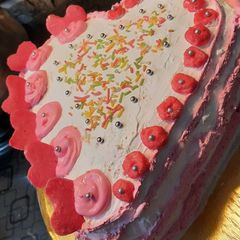 Eggless valentine cake A picture of Eggless valentine cake.