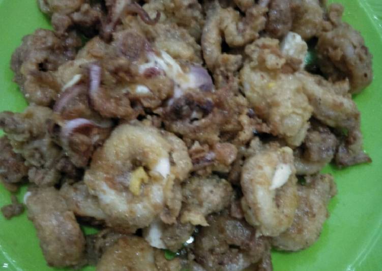 Cumi Goreng Telur Asin