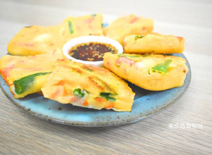 韓式海鮮煎餅 的食譜成品照片