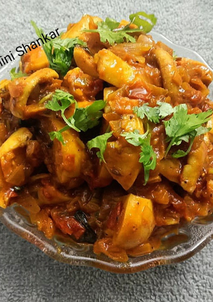 மில்கி மஷ்ரூம் சுக்கா (Milky mushroom chukka recipe in tamil) செய்முறை முக்கிய புகைப்படம்