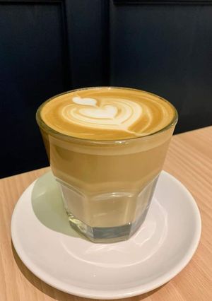 A picture of Cold creamy coffee.