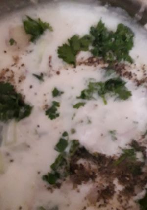 A picture of Veg raita.