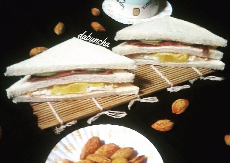Recipe of Favorite Egg Sandwich with Smooked Beef Grilled