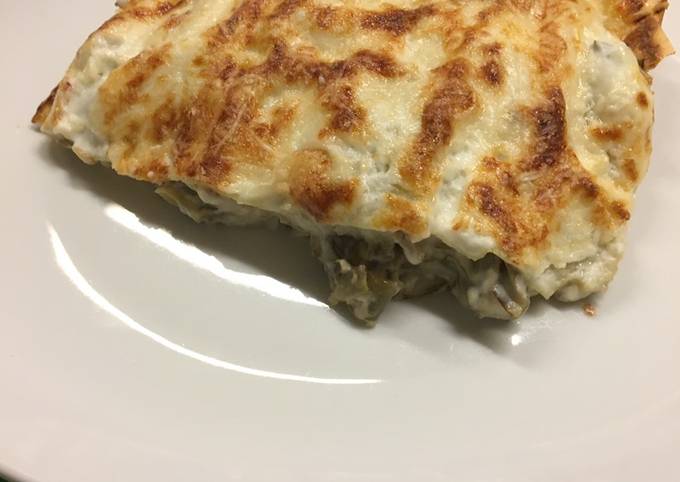 Lasagna veloce ai carciofi dell’annarella