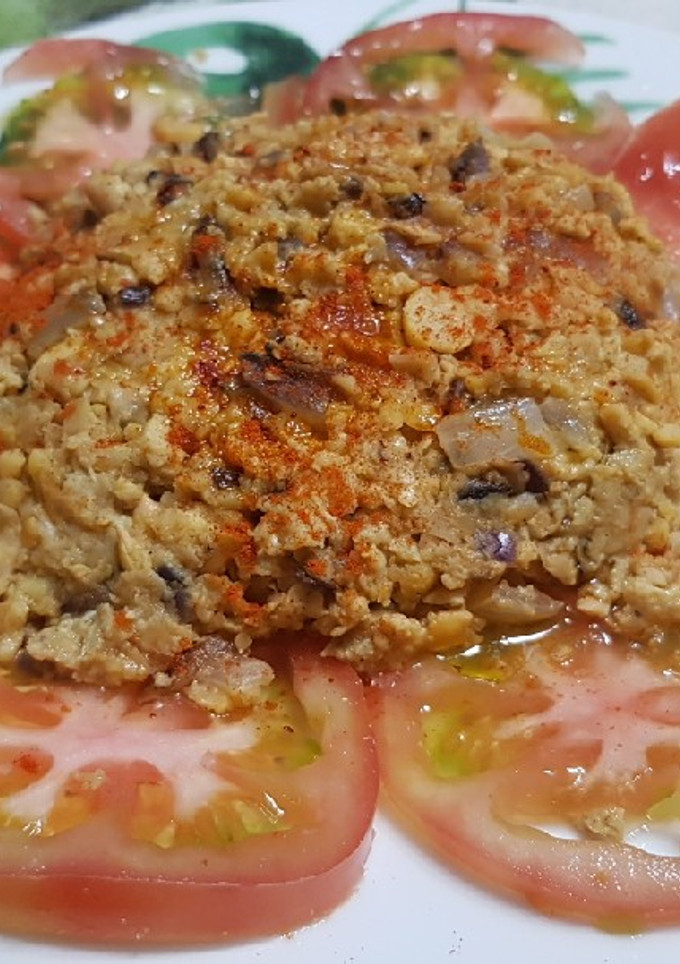 Una foto de Huevos revueltos con garbanzos
