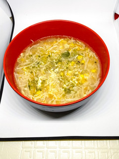 Foto resep Sup jagung dan jamur enoki
