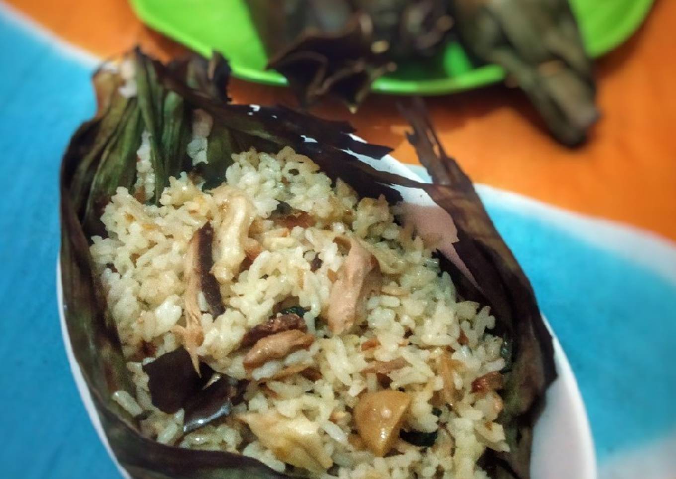 Nasi Bakar Jamur Ikan