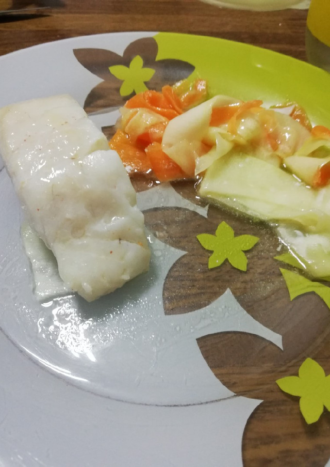 Una foto de Merluza a la papillote