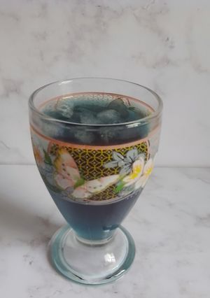 Foto resep Es Teh Bunga Telang