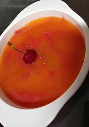 Foto resep Red cherry n orange mpasi 7m+
