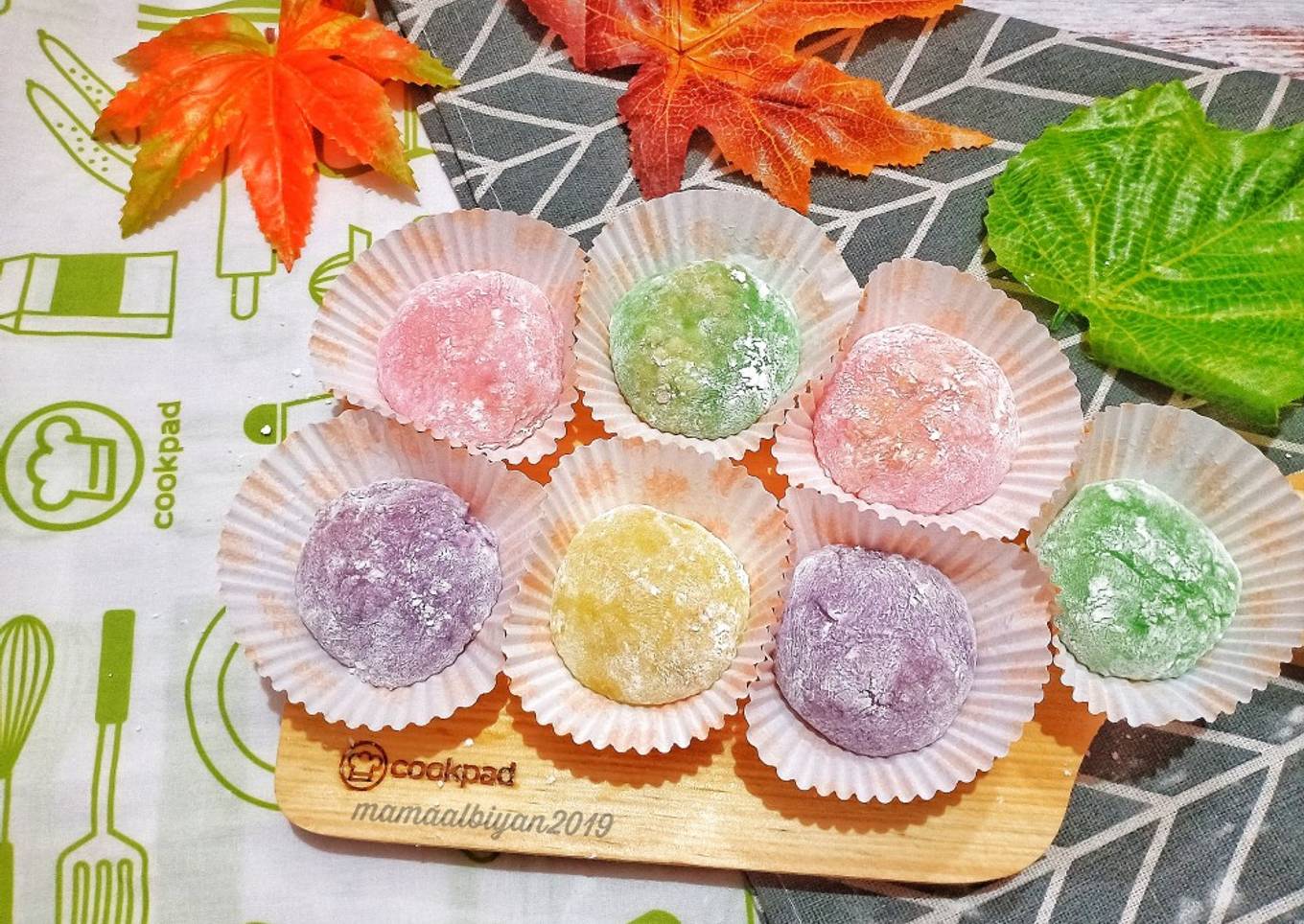 Resep 255. Sweet Rainbow Mochi
