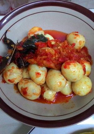 Foto resep Telur puyuh balado