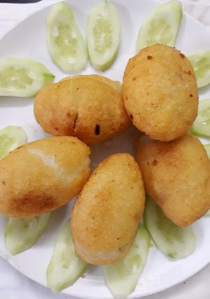 Hình của món Bánh rán nhân thịt.