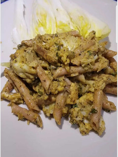Foto principal de Macarrones al coliflor, champiñones y crema de trufa