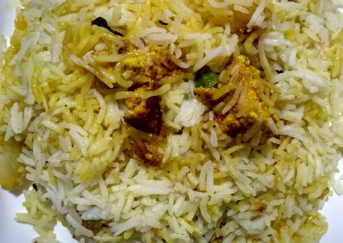 Pure vegetarian paneer biryani