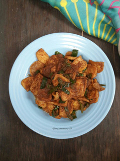 Foto resep Orek Tahu tumbar cabe ijo