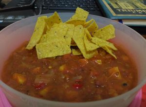 Foto resep Nachos kornet saus bolognese simple