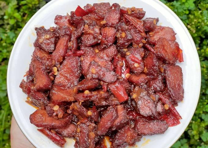 Standar Resep mudah memasak Dendeng sei sapi yang lezat