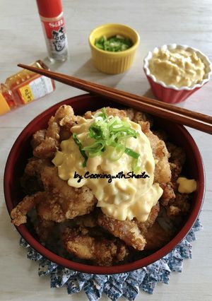 Foto resep Chicken Karaage dengan Egg Mayo