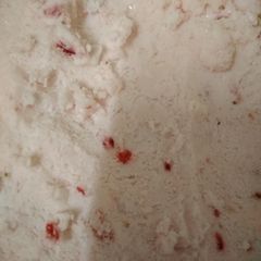 A picture of Easy to make homemade strawberry ice cream.