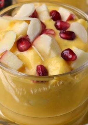 A picture of Apple custard.