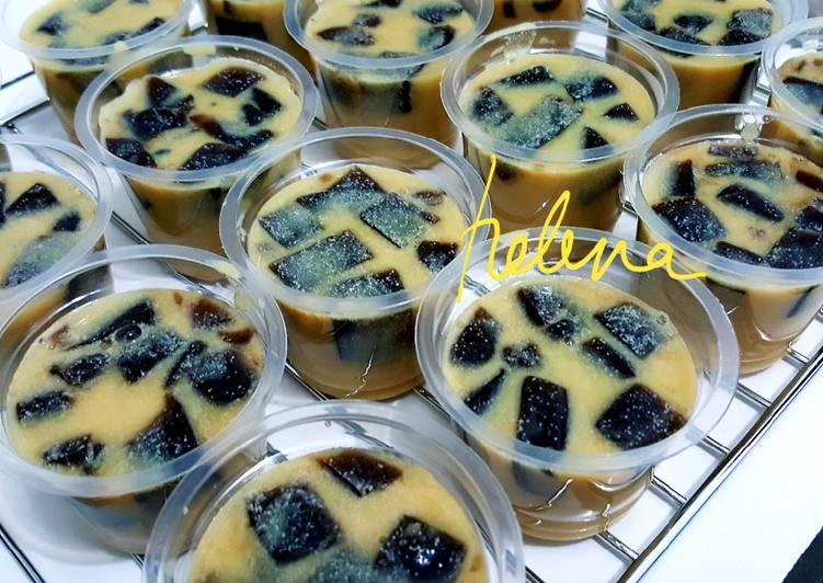 Bahan Puding cincau susu | Bahan Membuat Puding cincau susu Yang Menggugah Selera