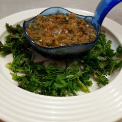 A picture of Coriander chutney.