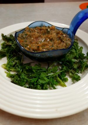 A picture of Coriander chutney.