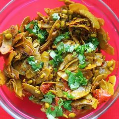 A picture of String Beans (papdi) Subji.