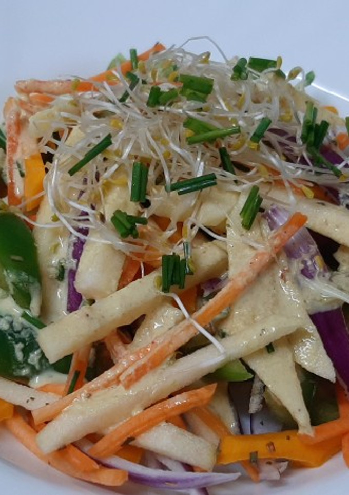 Una foto de Pad thai crudo