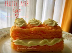 Foto resep Fruity Layer Cake -Keto