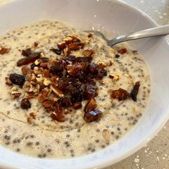 Chia Seed Oat Porridge With Dates & Cardamom A picture of Chia Seed Oat Porridge With Dates & Cardamom.