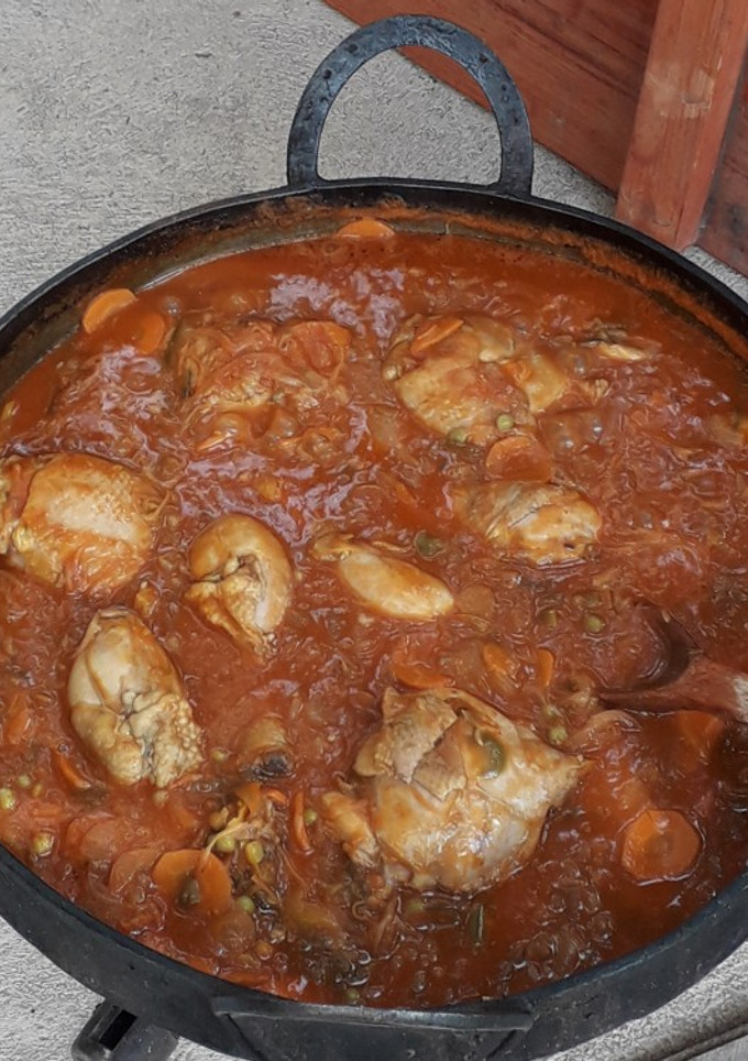Una foto de Pollo al disco de arado