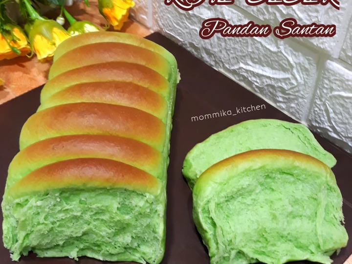 Langkah Gampang Menyiapkan Resep Roti sisir pandan santan tanpa mixer yang Uenak Anti Ribet, Lezat