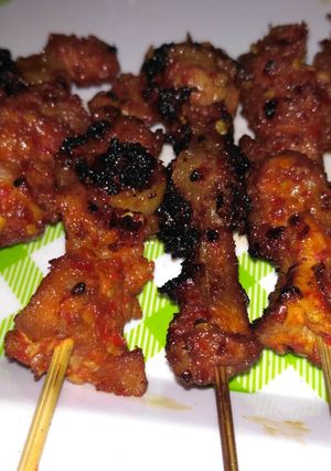 Foto resep Sate daging sapi pedas nagih