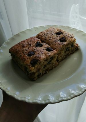 Una foto de Budín integral con avena y pasas!!