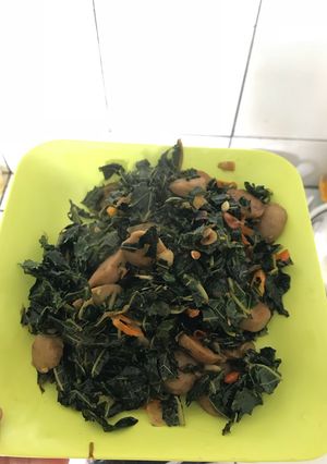 Foto resep Tumis daun Pepaya bakso untuk Diet