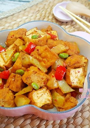 [孜然酸菜燴豆腐] 的食譜成品照片