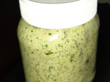 Pesto con queso crema