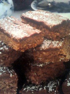 A picture of chocolate slice.