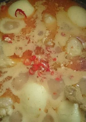 Foto resep Kari ayam kuah pedas cabe rawit
