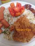 Nasi toge ala tumpeng