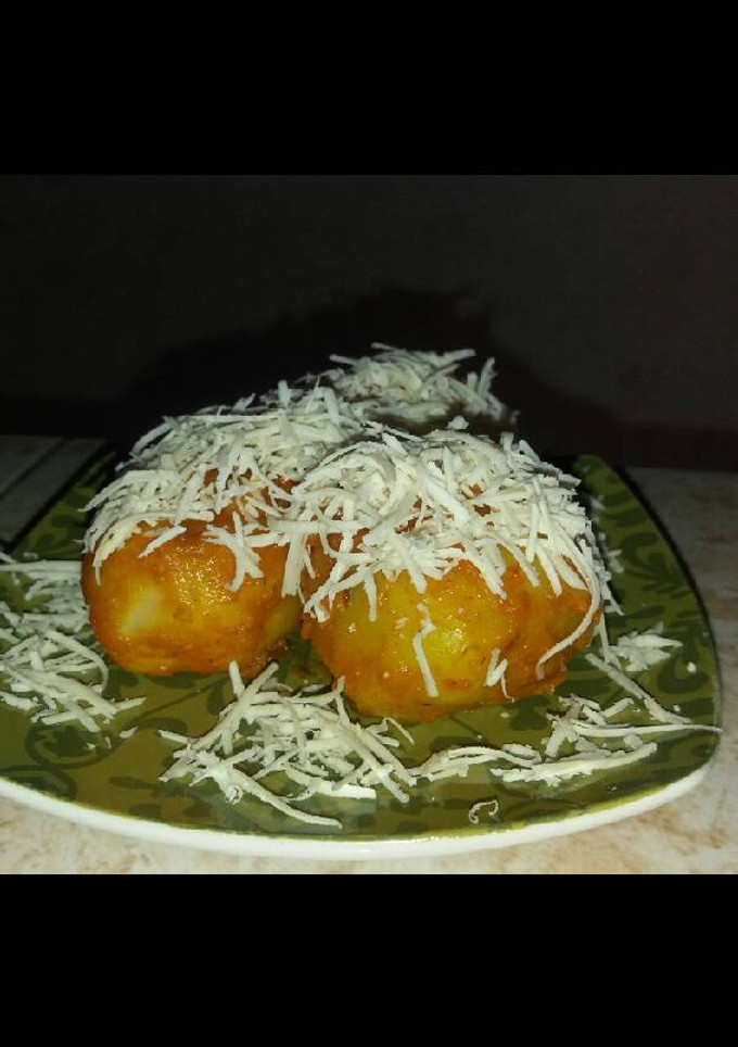 Una foto de Papas en salsa yor