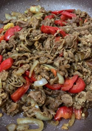 Foto resep Daging Slice Saos TiRam