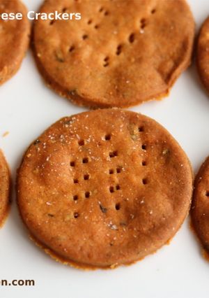 A picture of Baked Cream Cheese Crackers/ Baked Cream Cheese Puri.