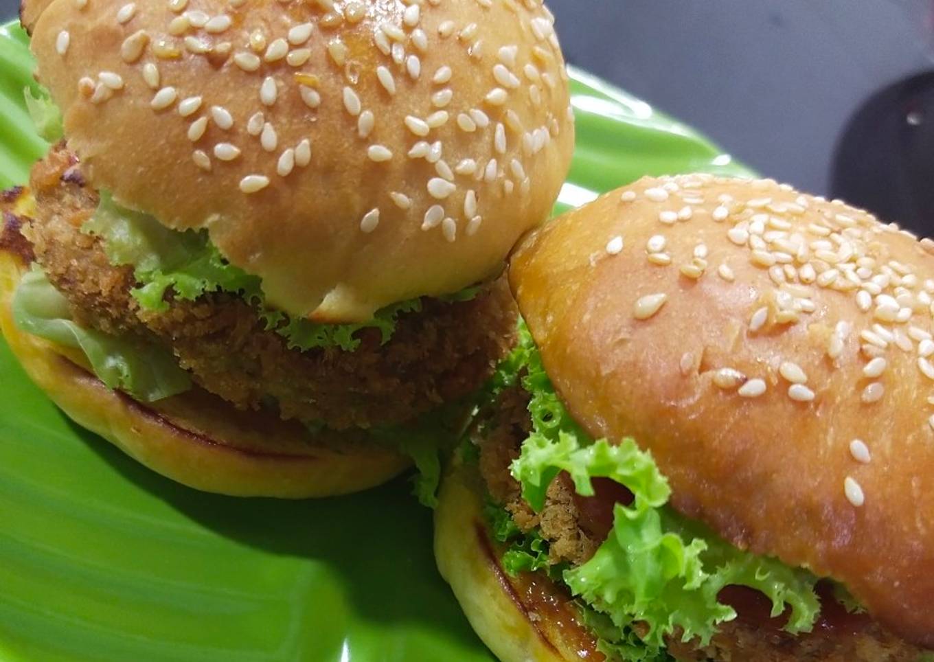 Vegan Tempe Burger - Homemade